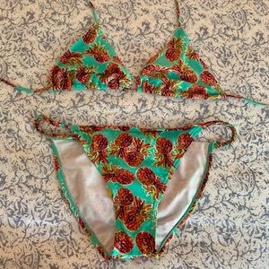 Boutique pineapple bikini set